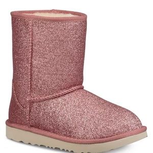 Kids' Classic Short II Glitter booties by UGG®.